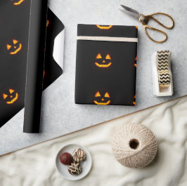 Verlichte Jack O Lantern Cadeaupapier