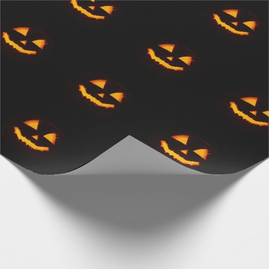 Verlichte Jack O Lantern Cadeaupapier (Hoek)