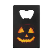 Verlichte Jack O Lantern Creditkaart Flessenopener (Achterkant)