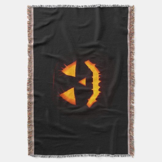 Verlichte Jack O Lantern Deken (Voorkant Verticaal)