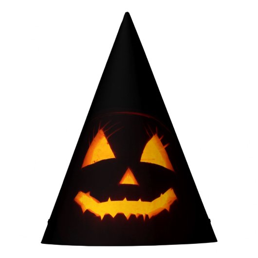 Verlichte Jack O Lantern Feesthoedjes (Voorkant)