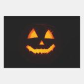 Verlichte Jack O Lantern Inpakpapier Vel (Voorkant 2)