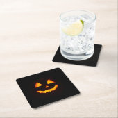 Verlichte Jack O Lantern Kartonnen Onderzetters (Insitu)