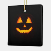 Verlichte Jack O Lantern Keramisch Ornament (Links)
