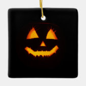 Verlichte Jack O Lantern Keramisch Ornament (Voorkant)