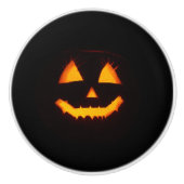 Verlichte Jack O Lantern Keramische Knop (Voorkant)