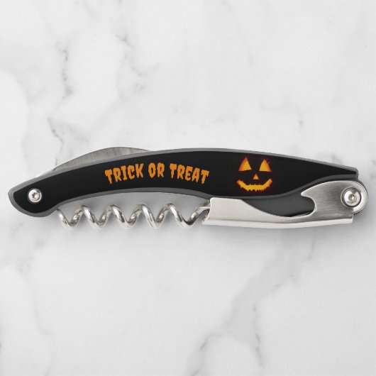 Verlichte Jack O Lantern Kurkentrekker (Achterkant)