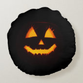 Verlichte Jack O Lantern Rond Kussen (Achterkant)