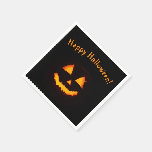 Verlichte Jack O Lantern Servet (Hoek)