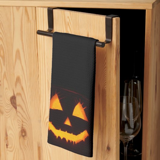 Verlichte Jack O Lantern Theedoek (Derde Gevouwen)