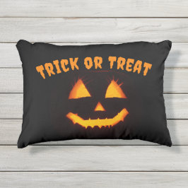Verlichte Jack O Lantern Trick or Treat Buitenkussen