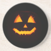 Verlichte Jack O Lantern Zandsteen Onderzetter (Voorkant)