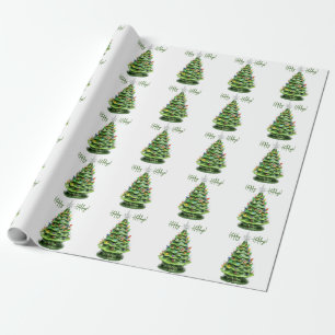  verlichte keramische kerstboom cadeaupapier