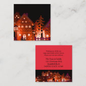 Verlichte kerstwonnen informatiekaartje (Voorkant / Achterkant)