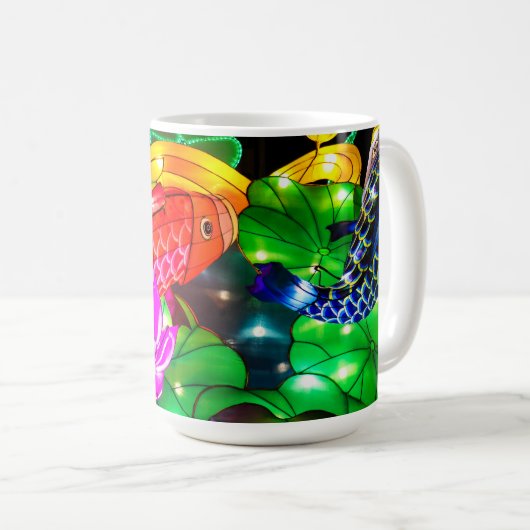 Verlichte Koi Koffiemok (Voorkant rechts)