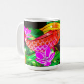 Verlichte Koi Koffiemok (Voorkant links)