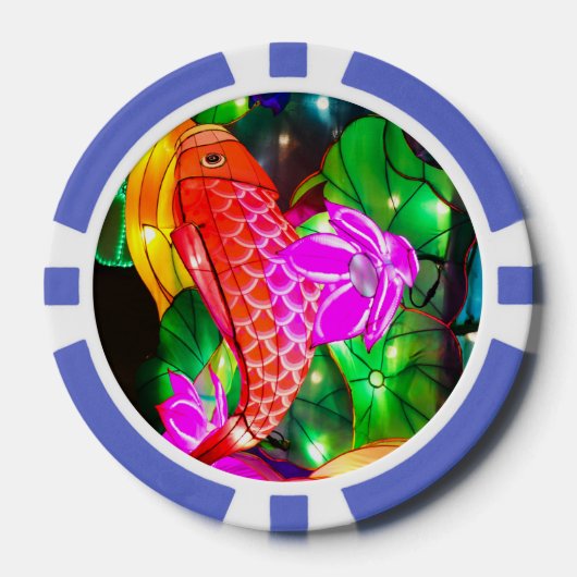Verlichte Koi Poker Chips (Voorkant)