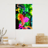 Verlichte Koi Poster (Keuken)