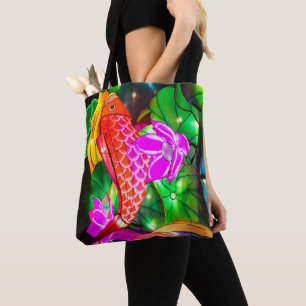 Verlichte Koi Tote Bag
