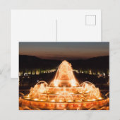 Verlichte Latona-fontein, Versailles Briefkaart (Voorkant / Achterkant)