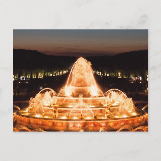 Verlichte Latona-fontein, Versailles Briefkaart (Voorkant)