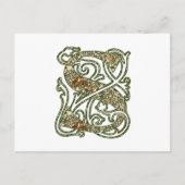 verlichte letter "S" Briefkaart (Voorkant)