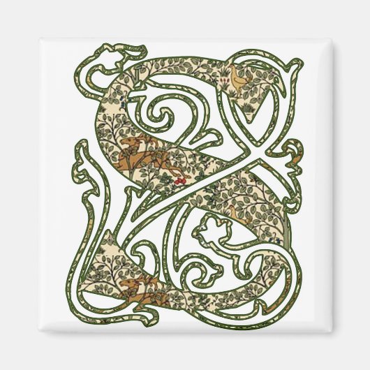 verlichte letter "S" Magneet (Voorkant)