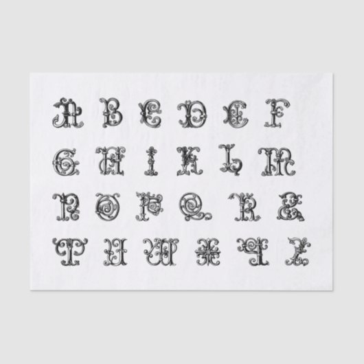 verlichte letters voor ontkoppeling tissuepapier (Voorkant)