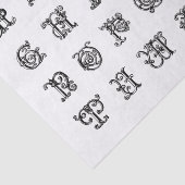 verlichte letters voor ontkoppeling tissuepapier (Detail)