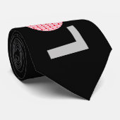 verlichte lettertekens mini roze rode stropdas (Opgerold)