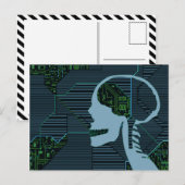 verlichte logicskop briefkaart (Voorkant / Achterkant)