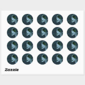 verlichte logicskop ronde sticker (Vel)