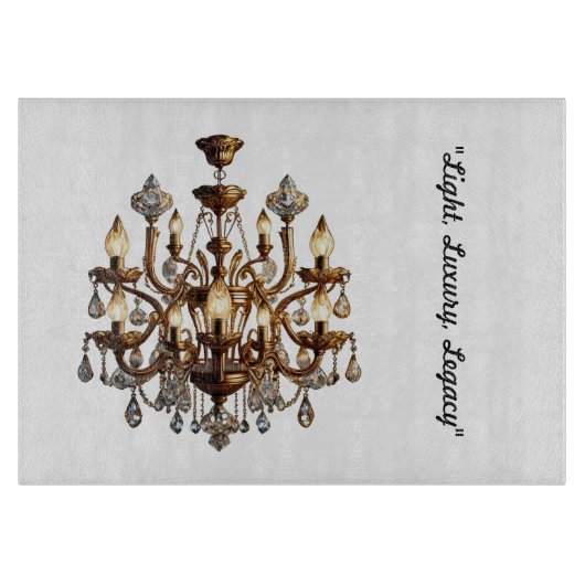 "Verlichte luxe" Snijplank (Voorkant)