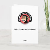 "verlichte" man verjaardag Kaart (Achterkant)