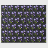Verlichte Ochtendglorie Bloemen Cadeaupapier (Vlak)