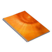 Verlichte oranje werveling notitieboek (Rechterzijde)