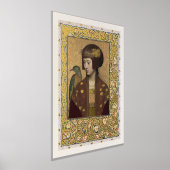 Verlichte Peacock Maiden Poster Morris geïnspireer (Laagn)