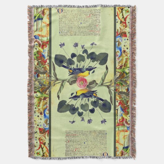 Verlichte reflecties Mint Green Deken (Voorkant Verticaal)