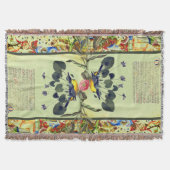 Verlichte reflecties Mint Green Deken (Voorkant)