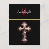 Verlichte reis: een gekruiste weg briefkaart (Voorkant)