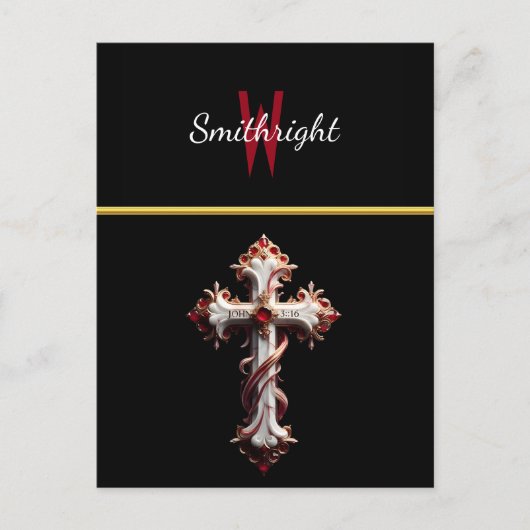 Verlichte reis: een gekruiste weg briefkaart (Voorkant)