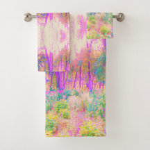 Verlichte Roze en Koraal Tuin Landschap