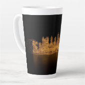 Verlichte schaaklatte-Mok Latte Mok (Linkerhoek)