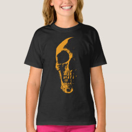 Verlichte Schedel Oranje Verfcreatie T-shirt