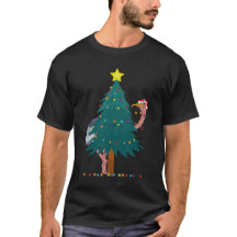 Verlichte struisvogel grappige kerst
