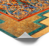 Verlichte tapijtpagina poster (Hoek)