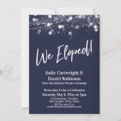 Verlichte Textiel Ontvangst trouwde in het geheim Kaart (Voorkant)