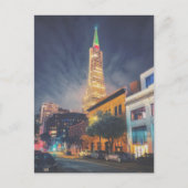 Verlichte TransAmerica San Francisco Briefkaart (Voorkant)