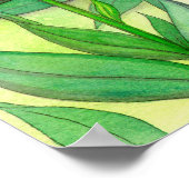 Verlichte Tuin Bloem Fee Fantasie Kunst Poster (Hoek)
