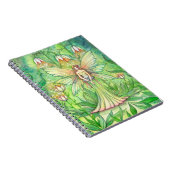 Verlichte Tuin Bloem Fee Notitieboek (Rechterzijde)